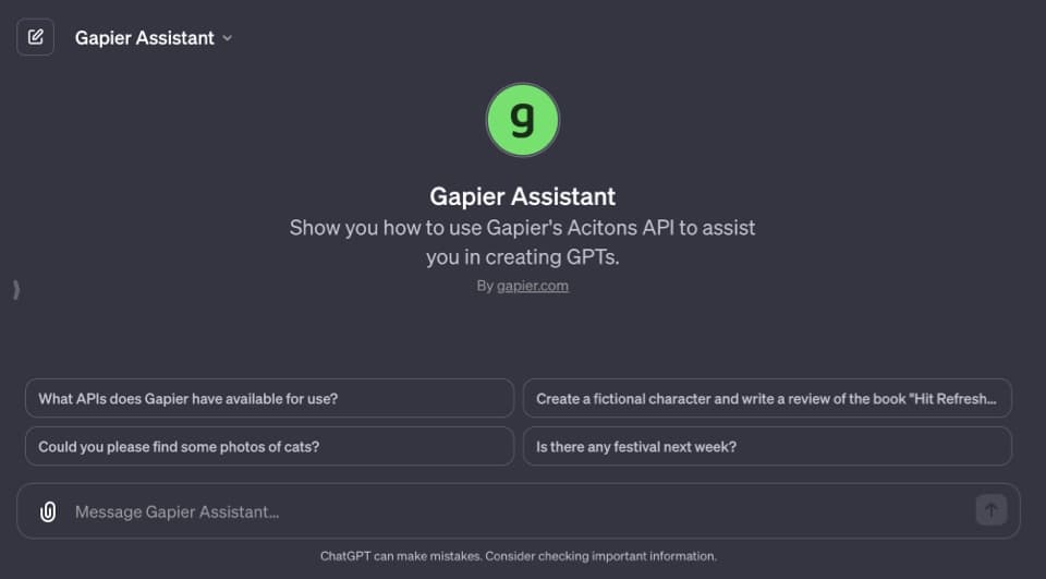 GPTs Demo
